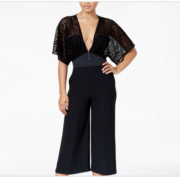 XOXO Pants - XOXO Lace Kimono Jumpsuit (Jrs)